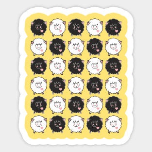 Sweet sheep pattern Sticker